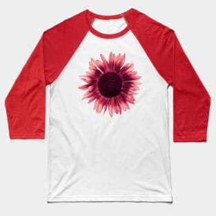 Pink Sunflower Baseball T-Shirt